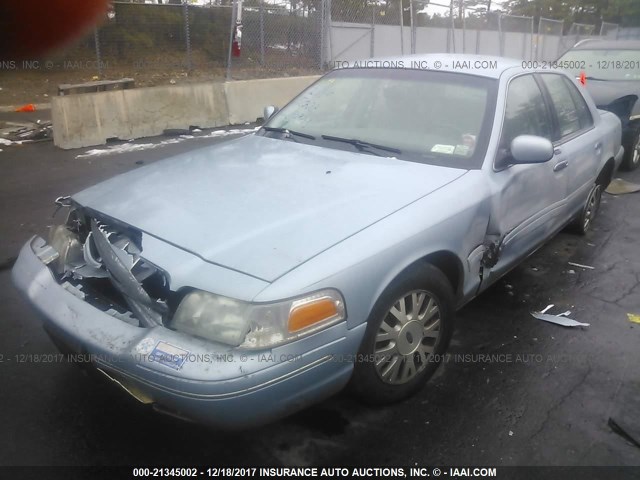 2FAFP74W63X108809 - 2003 FORD CROWN VICTORIA LX Light Blue photo 2