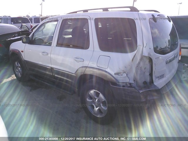 4F2YZ94193KM07291 - 2003 MAZDA TRIBUTE LX WHITE photo 3