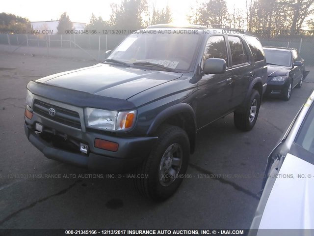 JT3HN86R6T0048751 - 1996 TOYOTA 4RUNNER SR5 GREEN photo 2