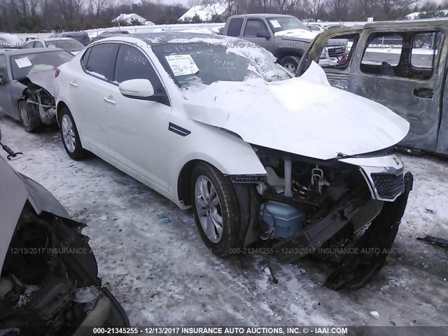 KNAGN4A79B5058467 - 2011 KIA OPTIMA EX/SX WHITE photo 1