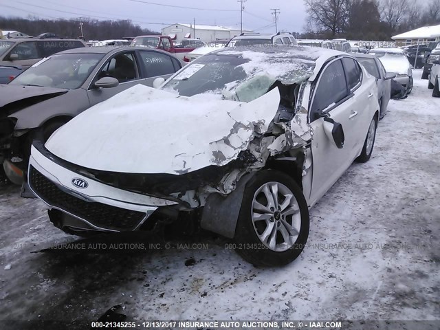 KNAGN4A79B5058467 - 2011 KIA OPTIMA EX/SX WHITE photo 2