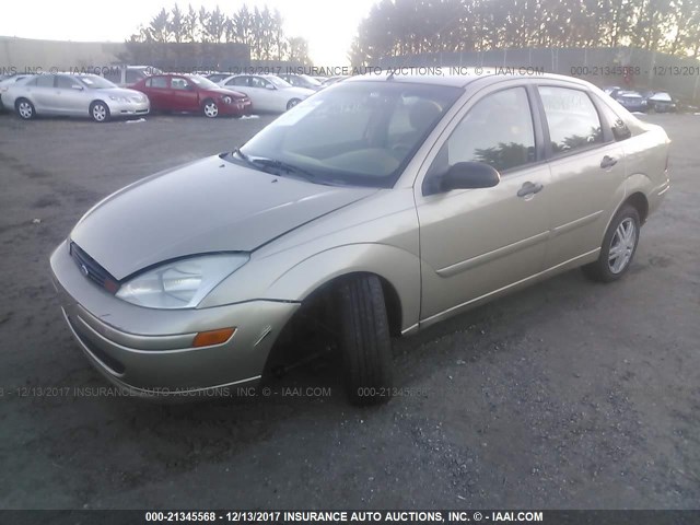 1FAFP34392W340670 - 2002 FORD FOCUS SE/SE COMFORT/SE SPORT GOLD photo 2