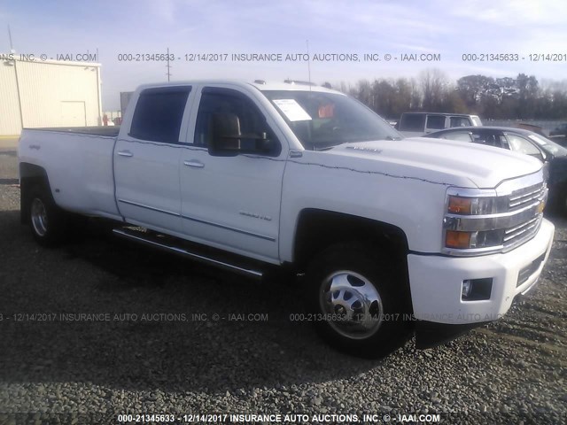 1GC4K0C88FF106120 - 2015 CHEVROLET SILVERADO K3500 LTZ WHITE photo 1