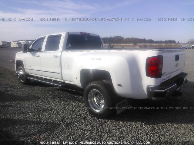 1GC4K0C88FF106120 - 2015 CHEVROLET SILVERADO K3500 LTZ WHITE photo 3