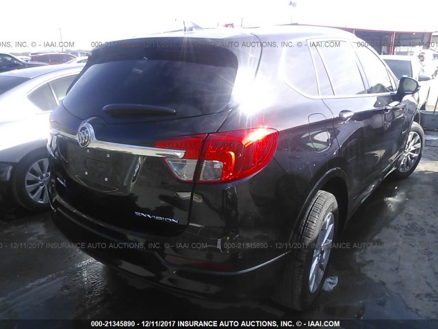LRBFXBSA2HD027002 - 2017 BUICK ENVISION ESSENCE Սև լուսանկար 4