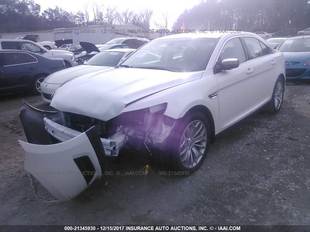 1FAHP2F8XFG167690 - 2015 FORD TAURUS LIMITED WHITE photo 2