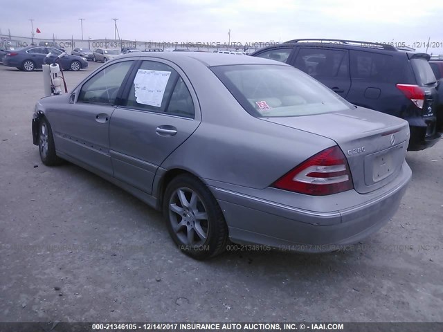 WDBRF92H17F925177 - 2007 MERCEDES-BENZ C 280 4MATIC TAN photo 3