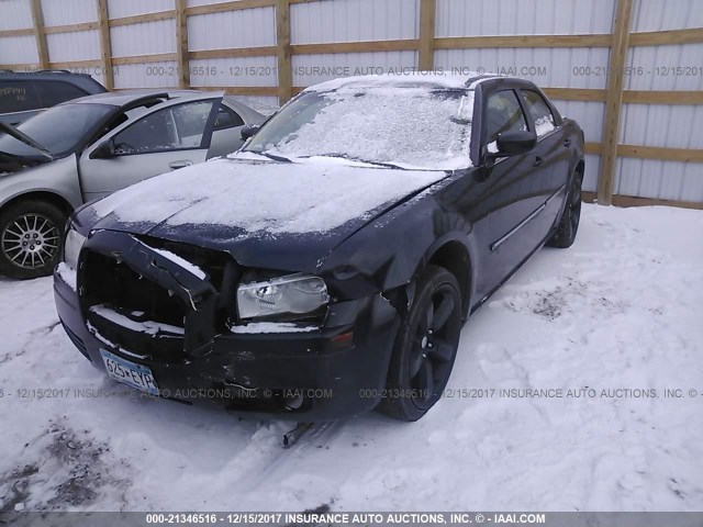 2C3KA43R56H376256 - 2006 CHRYSLER 300 BLACK photo 2