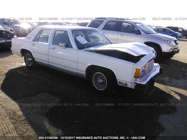 2FABP74F1KX118287 - 1989 FORD CROWN VICTORIA LX WHITE photo 1