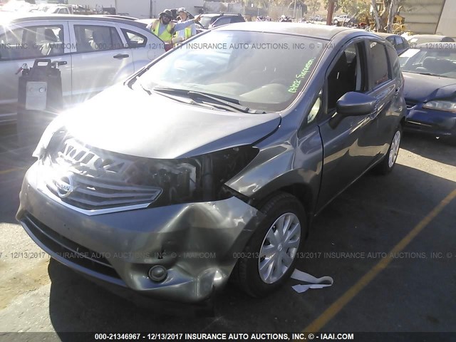 3N1CE2CP8GL395113 - 2016 NISSAN VERSA NOTE S/S PLUS/SV/SL/SR GRAY photo 2