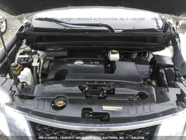 5N1AR2MN2EC607045 - 2014 NISSAN PATHFINDER S/SV/SL/PLATINUM 白色 照片 10