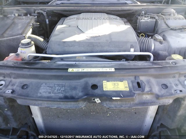 SALMF13456A233078 - 2006 LAND ROVER RANGE ROVER SUPERCHARGED GRAY photo 10