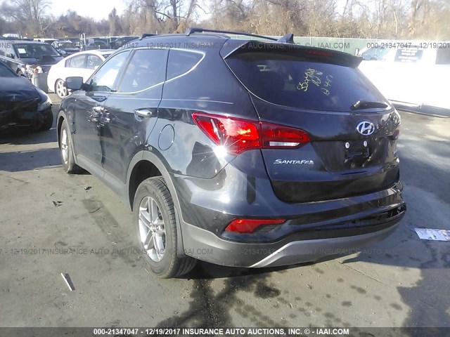 5NMZU3LB9JH079065 - 2018 HYUNDAI SANTA FE SPORT  BLACK photo 3