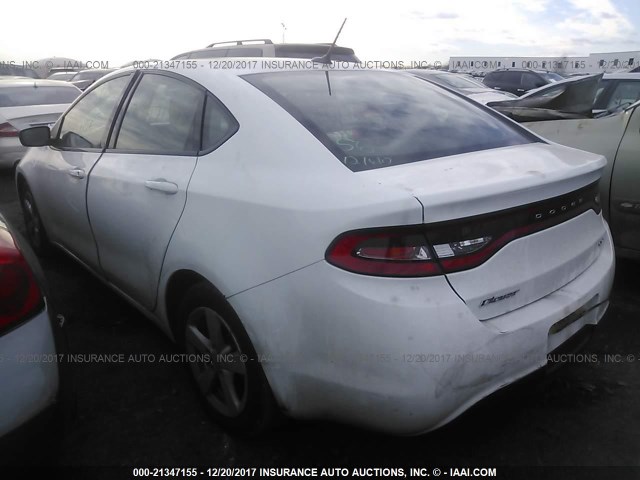 1C3CDFBB8FD309966 - 2015 DODGE DART SXT WHITE photo 3