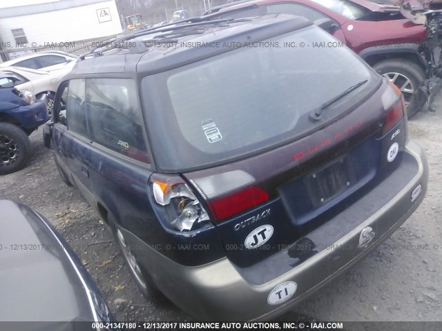 4S3BH675247640861 - 2004 SUBARU LEGACY OUTBACK AWP 蓝色 照片 3