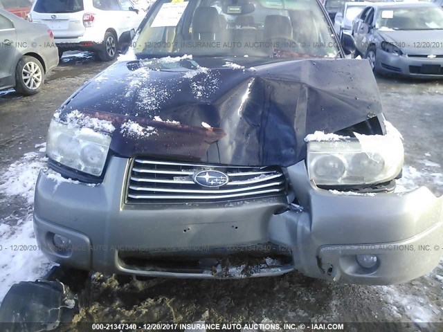 JF1SG67696H733858 - 2006 SUBARU FORESTER 2.5X LL BEAN BLACK photo 6