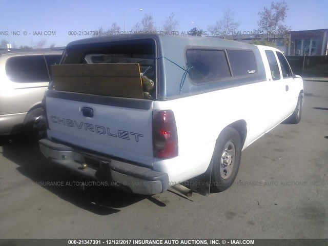 1GCEC19V43E276741 - 2003 CHEVROLET SILVERADO C1500 WHITE photo 4