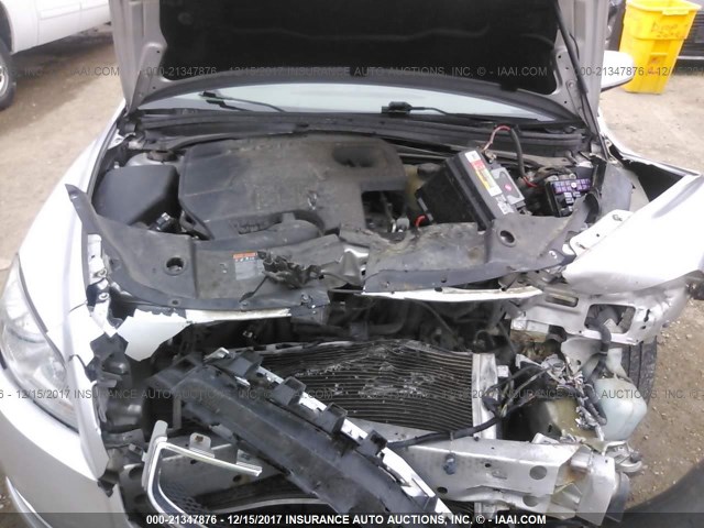 1G1ZC5E0XCF300109 - 2012 CHEVROLET MALIBU 1LT 银色 照片 10