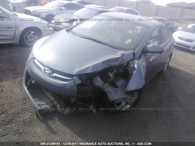 5NPDH4AEXBH058697 - 2011 HYUNDAI ELANTRA GLS/LIMITED GRAY photo 2