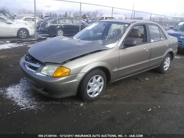 JM1BJ2228X0108649 - 1999 MAZDA PROTEGE DX/LX TAN photo 2