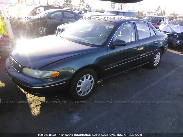 2G4WS52MXX1459919 - 1999 BUICK CENTURY CUSTOM GREEN photo 2