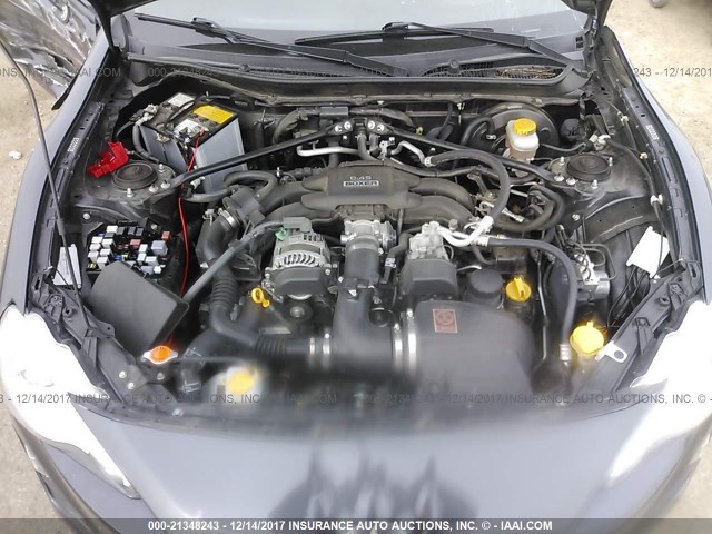 JF1ZNAA10F8711039 - 2015 TOYOTA SCION FR-S ნაცრისფერი ფოტო 10