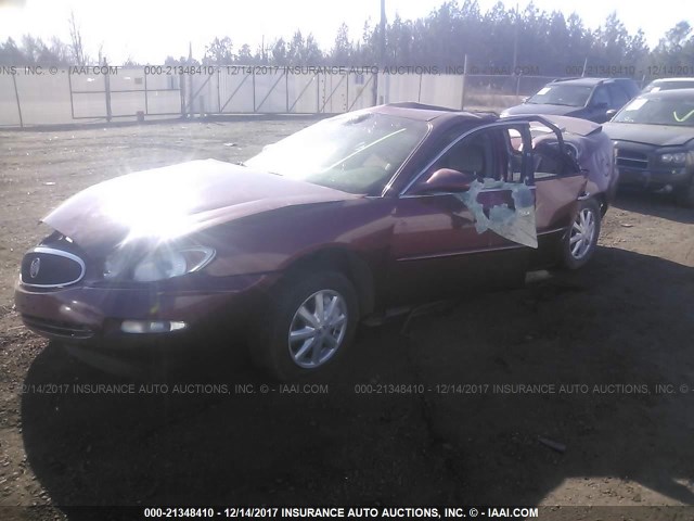 2G4WC582361128908 - 2006 BUICK LACROSSE CX MAROON photo 2