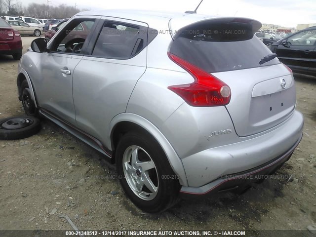 JN8DF5MV4ET150254 - 2014 NISSAN JUKE NISMO RS SILVER photo 3