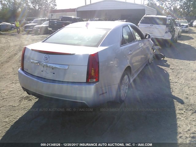 1G6DE5EY2B0163947 - 2011 CADILLAC CTS LUXURY COLLECTION SILVER photo 4