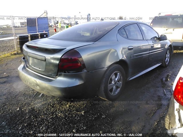 2G2WS522251146917 - 2005 PONTIAC GRAND PRIX GT GRAY photo 4