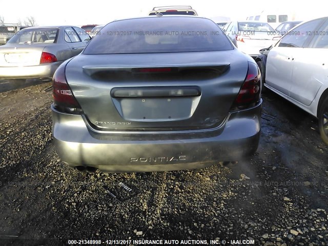 2G2WS522251146917 - 2005 PONTIAC GRAND PRIX GT GRAY photo 6