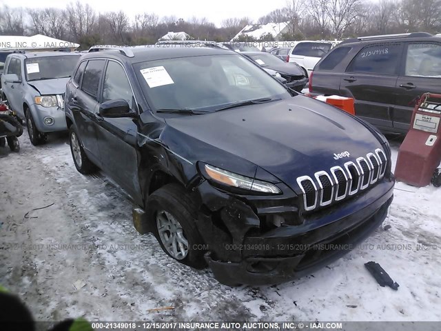 1C4PJLCB9EW323722 - 2014 JEEP CHEROKEE LATITUDE BLACK photo 1