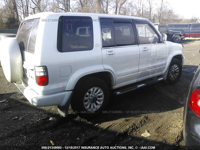 JACDJ58X817J16325 - 2001 ISUZU TROOPER S/LS/LIMITED WHITE photo 4