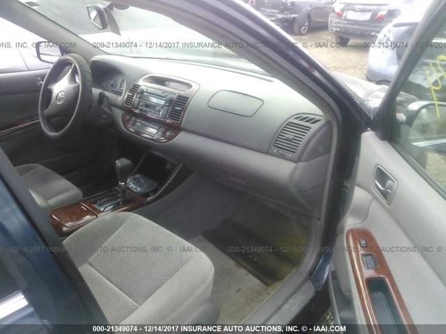 4T1BE30K23U203106 - 2003 TOYOTA CAMRY LE/XLE/SE 蓝色 照片 5