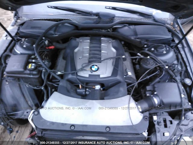 WBAHL83536DT00355 - 2006 BMW 750 I BLACK photo 10