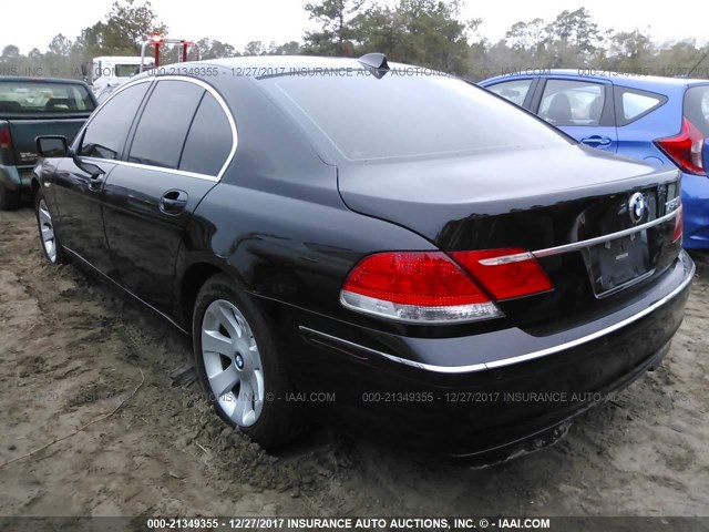 WBAHL83536DT00355 - 2006 BMW 750 I BLACK photo 3