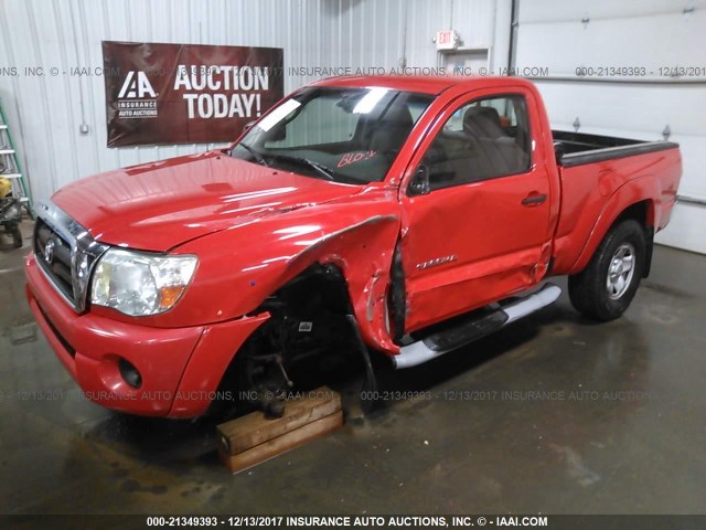 5TEPX42N08Z514064 - 2008 TOYOTA TACOMA RED photo 2