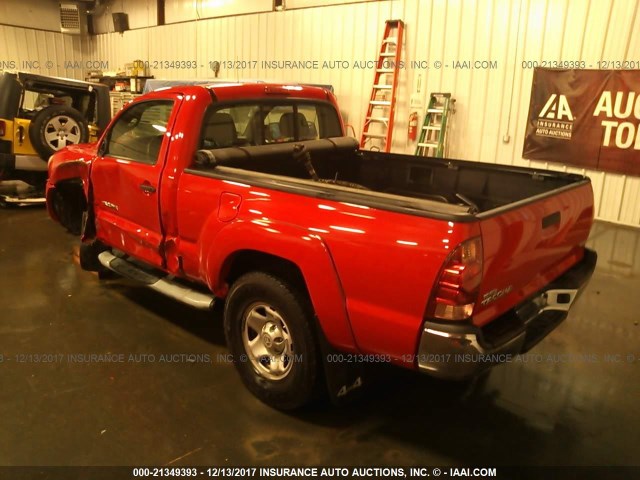 5TEPX42N08Z514064 - 2008 TOYOTA TACOMA RED photo 3