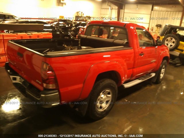 5TEPX42N08Z514064 - 2008 TOYOTA TACOMA RED photo 4