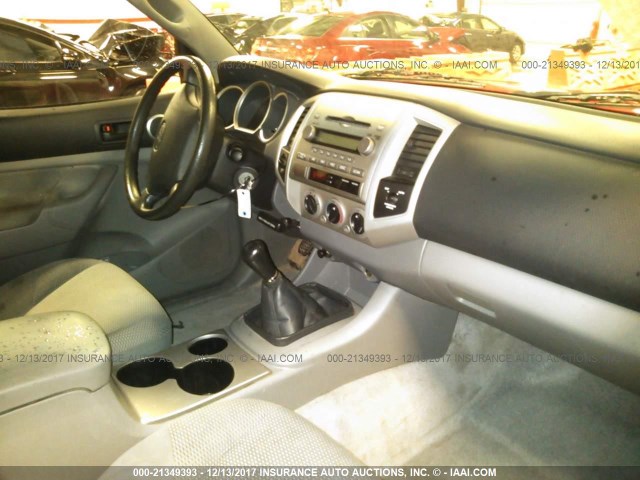 5TEPX42N08Z514064 - 2008 TOYOTA TACOMA RED photo 5