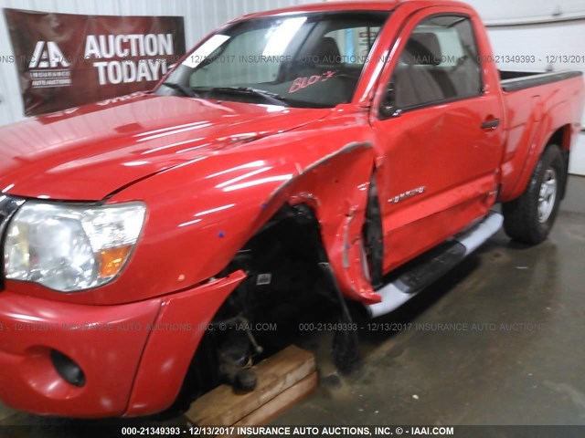 5TEPX42N08Z514064 - 2008 TOYOTA TACOMA RED photo 6