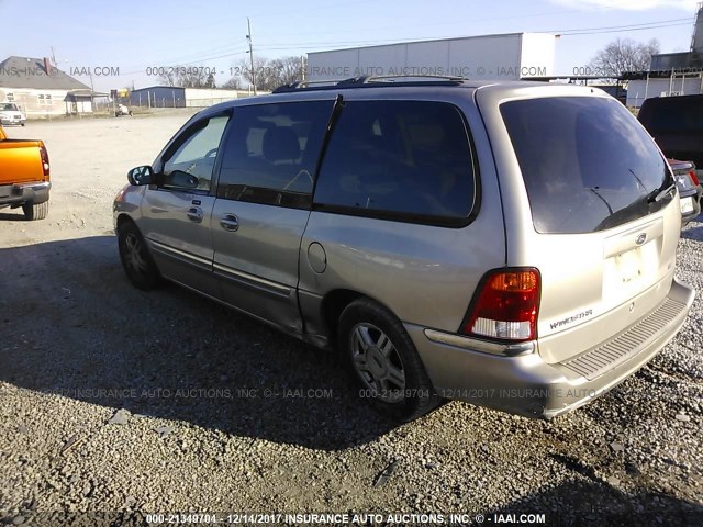 2FMZA52482BB01981 - 2002 FORD WINDSTAR SE GOLD photo 3