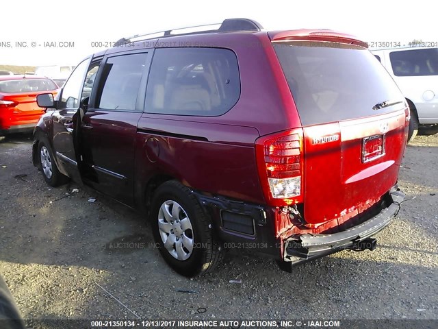 KNDMC233X76027482 - 2007 HYUNDAI ENTOURAGE GLS/SE/LIMITED RED photo 3