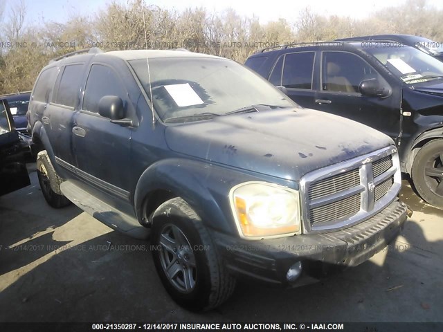 1D4HD48D14F115993 - 2004 DODGE DURANGO SLT BLUE photo 1