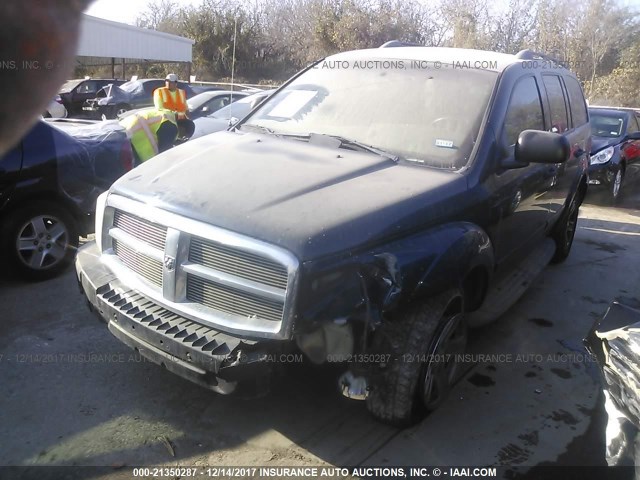 1D4HD48D14F115993 - 2004 DODGE DURANGO SLT BLUE photo 2