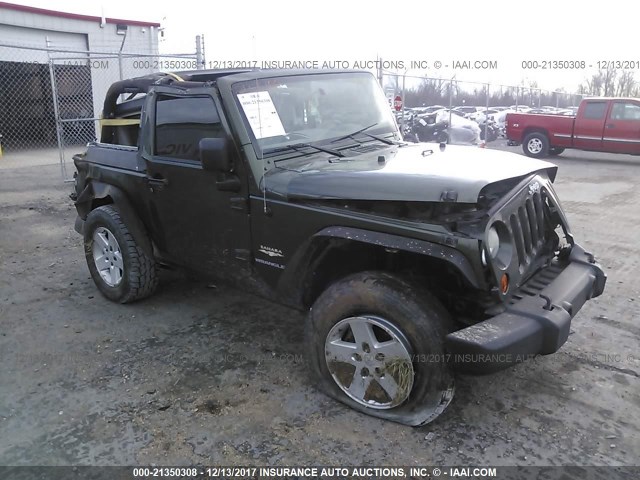 1J4FA54157L133976 - 2007 JEEP WRANGLER SAHARA GREEN photo 1