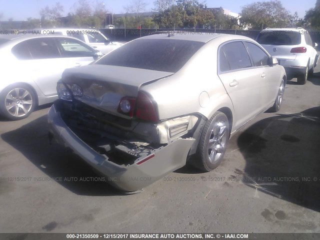 1G1ZH57B69F188238 - 2009 CHEVROLET MALIBU 1LT 金色 照片 4