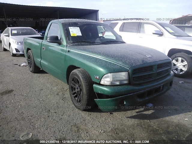 1B7FL26X2XS104781 - 1999 DODGE DAKOTA GREEN photo 1