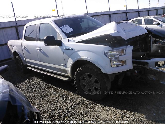 1FTEW1EP8GKF90575 - 2016 FORD F150 SUPERCREW WHITE photo 1