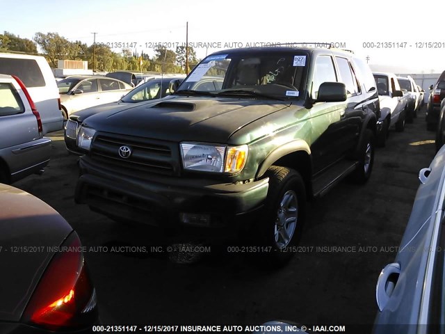 JT3HN86R0X0227129 - 1999 TOYOTA 4RUNNER SR5 GREEN photo 2